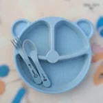 বেবি ফিডিং প্লেট সেট -৩ পিসের - Image 2